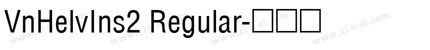 VnHelvIns2 Regular字体转换